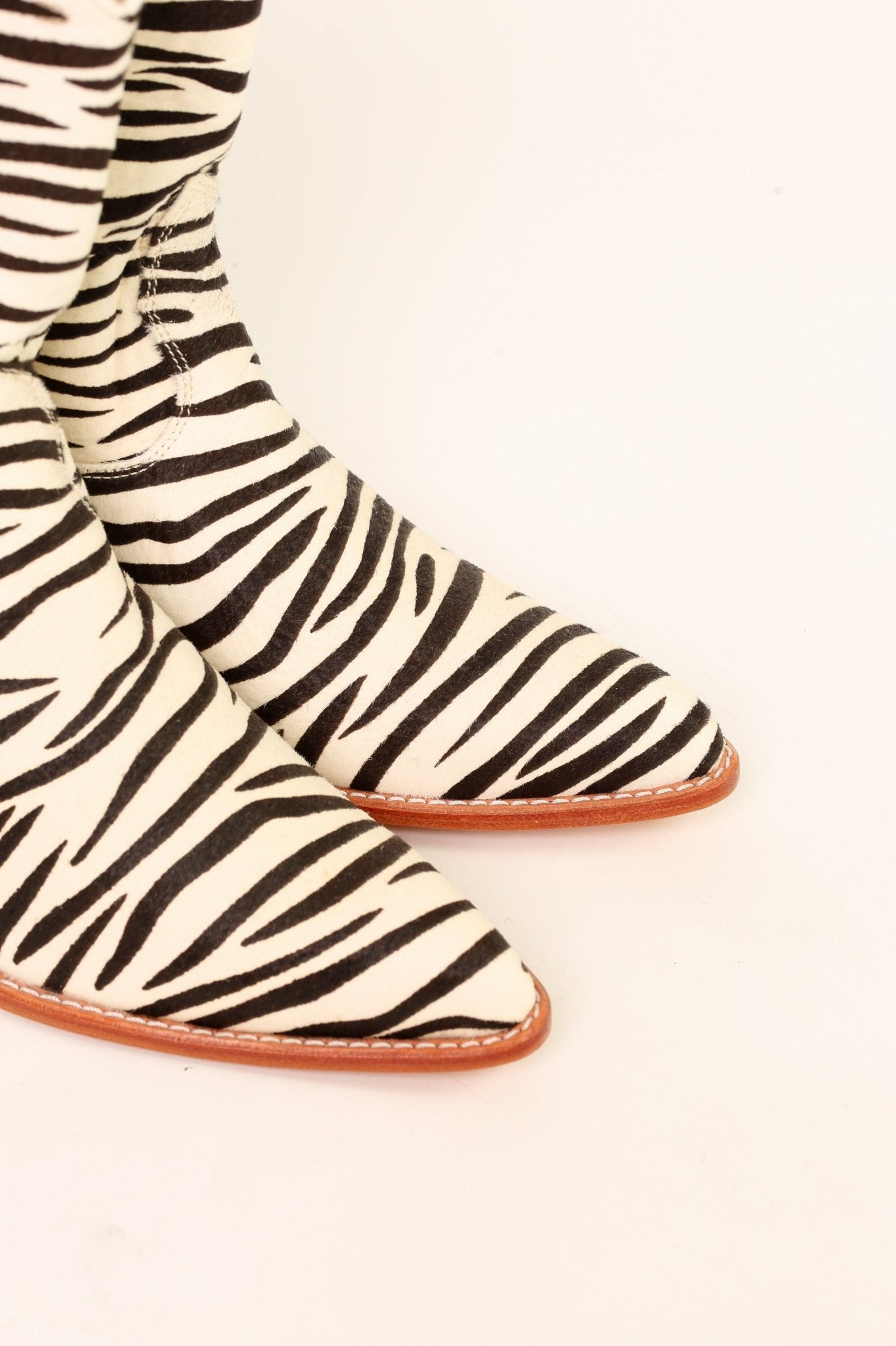 ZEBRA PRINT WESTERN BOOTS XENIAS - BANGKOK TAILOR CLOTHING STORE - HANDMADE CLOTHING